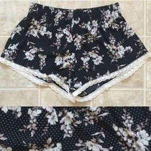 Floral Chiffon Shorts